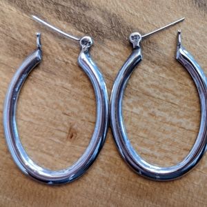 Sterling silver hoop earrings